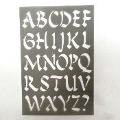 Pochoirs alphabet 10x15cm ARTEMIO