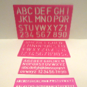 Pochoirs alphabet x 4 RICO Design