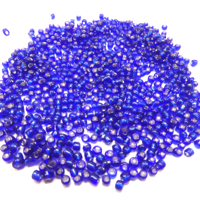 Perles de rocailles bleues 2 mm