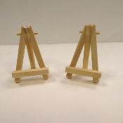 2 mini chevalets en bois 7.5 cm