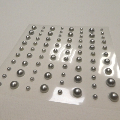 Perles Autocollantes ARTEMIO Dorés ou Argentés x 80