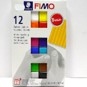 Lot de Pâte FIMO x 12 Coloris