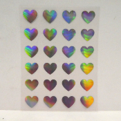 Stickers cœurs holographiques CTOP