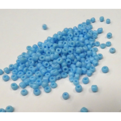 Perles de rocaille bleues turquoise 2 mm