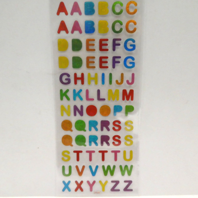 Stickers Autocollants Colorés Alphabet Lettres 14mm