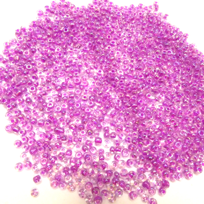 Perles de rocailles violettes 2 mm