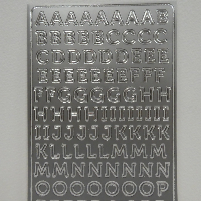Stickers de contours alphabet et chiffres divers modèles