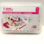 Kit FIMO 12 pains + accessoires STAEDLER