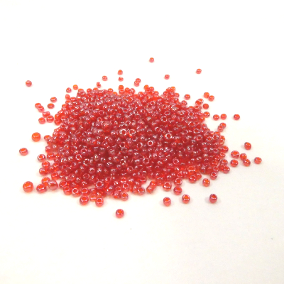 Perles de rocailles rouge 2 mm