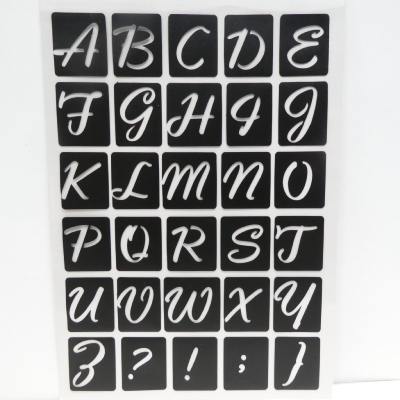 Pochoir alphabet 
