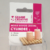 Moule bougie cylindre GRAINE CREATIVE
