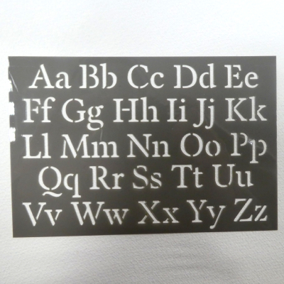 Pochoirs alphabet ARTEMIO