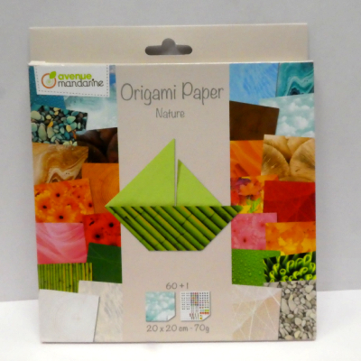 Papiers Origami Nature x 60 AVENUE MANDARINE