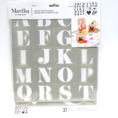 Pochoirs alphabet MARTHA STEWART