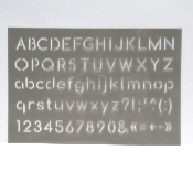 Pochoirs Alphabet 10x15cm ARTEMIO