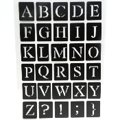 Pochoirs Alphabet 14 x 20 cm