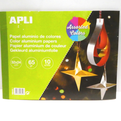 Papier aluminium de couleurs APLI