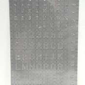 Pochoir Alphabet Lettres 0,5 à 1cm RICO Design