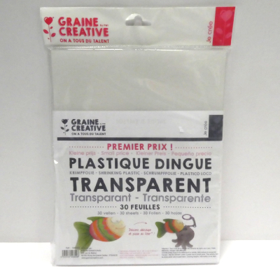 Plastique Dingue Transparent x 30 GRAINE CREATIVE