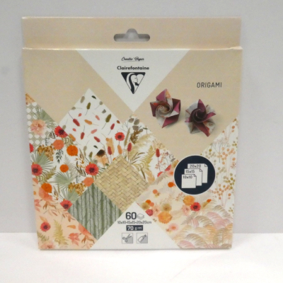 Papier Origami Fleurs Séchées 3 formats 10/15/20 x60 CLAIREFONTAINE