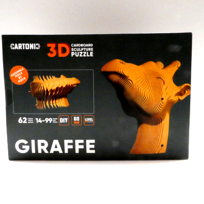 Puzzle Sculpture en Carton 3D Girafe CARTONIC