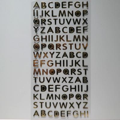 Stickers Alphabet Lettre 1cm Planche 10x19cm ARTEMIO