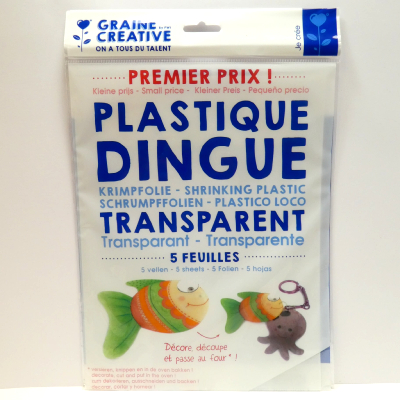 Plastique Dingue Transparent x 5 GRAINE CREATIVE