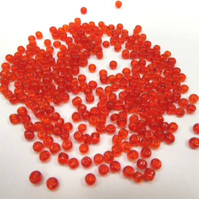 Perles de rocailles rouge 2.6 mm