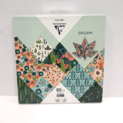 Papiers origami CLAIREFONTAINE 15 cm "Herbier"