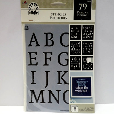 Pochoirs Alphabet et Symboles FOLKART