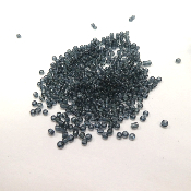 Perles de rocailles noires 2 mm