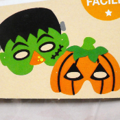 Kit Masques Halloween Frankenstein et Citrouille