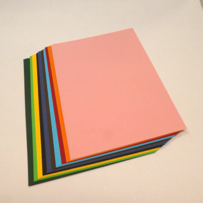 Feuilles de papiers de couleurs