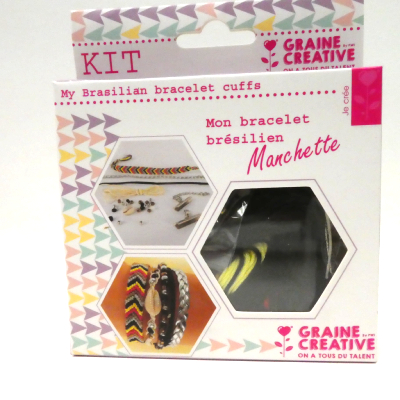 Kit Bracelet Brésilien Manchette Brillante GRAINE CRÉATIVE