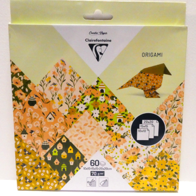 Papiers Origami Printaniers CLAIREFONTAINE 3 formats