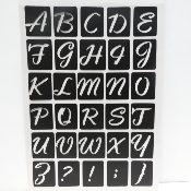 Pochoir alphabet 