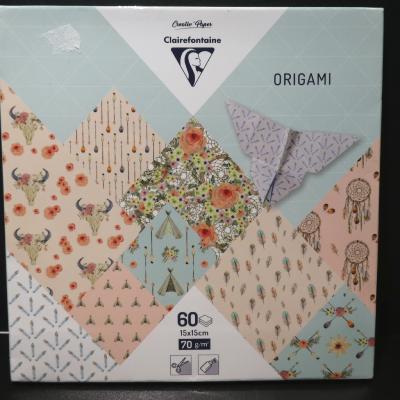 Papiers Origami 15 x 15 cm CLAIREFONTAINE Nombreux Modèles Disponibles
