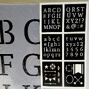 Pochoirs Alphabet et Symboles FOLKART