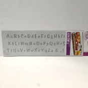 Pochoirs alphabet GRAINE CREATIVE - 2 modèles