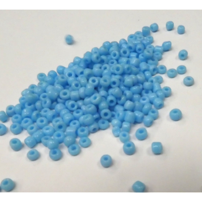 Perles de rocaille bleues turquoise 2 mm
