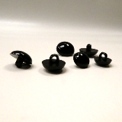 Yeux  Coudre Noirs pour Fabrication de Peluches 10mm x2