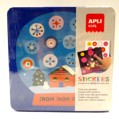 Stickers Box Kit Jeu de Gommettes Thème Hiver APLI Kids