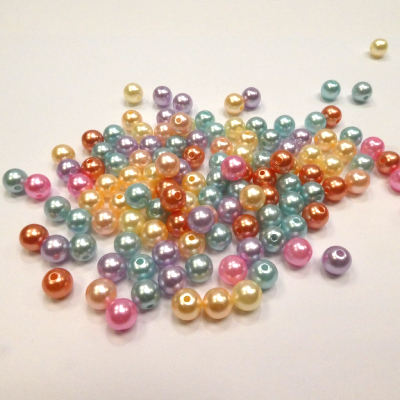 Lots de Perles Nacrées 8 mm Divers Coloris au Choix