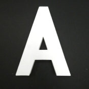 Grandes lettres blanches DECOPATCH 20,5 cm