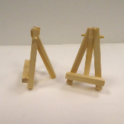 2 mini chevalets en bois 7.5 cm