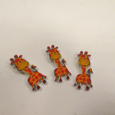 8 stickers girafes 3D GRAINE CREATIVE