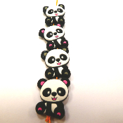 Perles panda en silicone