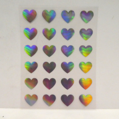 Stickers cœurs holographiques CTOP
