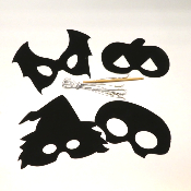 Masques à Gratter Halloween x 4